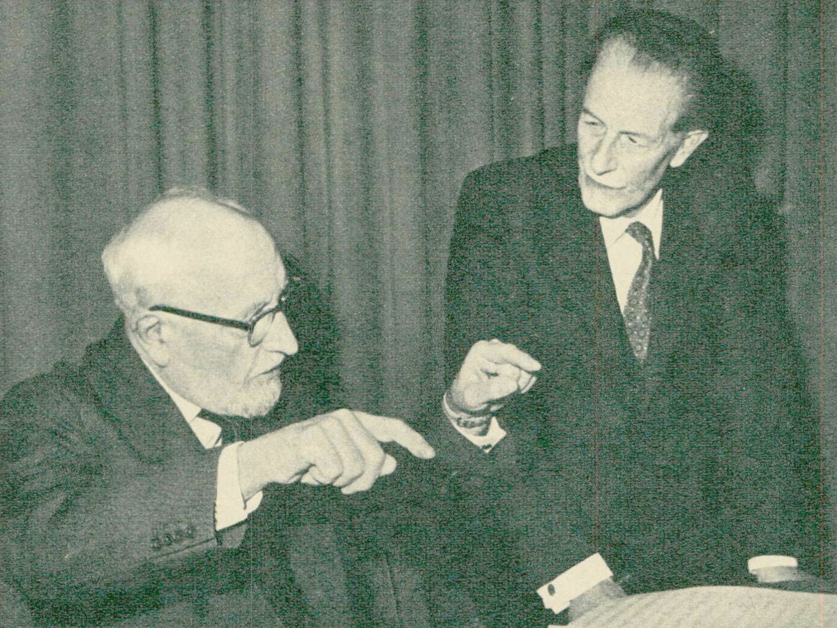 Ernest Ansermet et Frank Martin, cité de la revue Radio TV Je vois tout du 24 février 1966, No 8, page 50