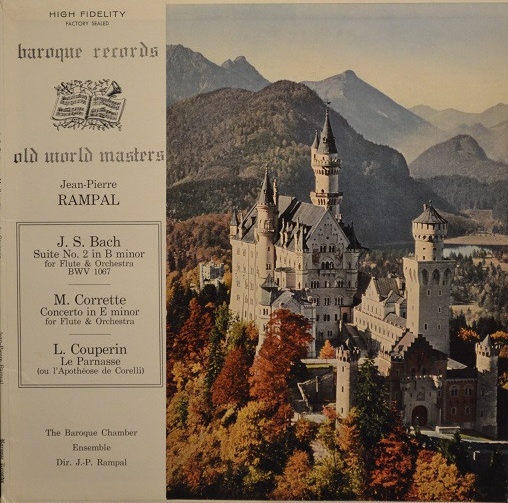Recto de la pochette du disque Baroques Records B-1807