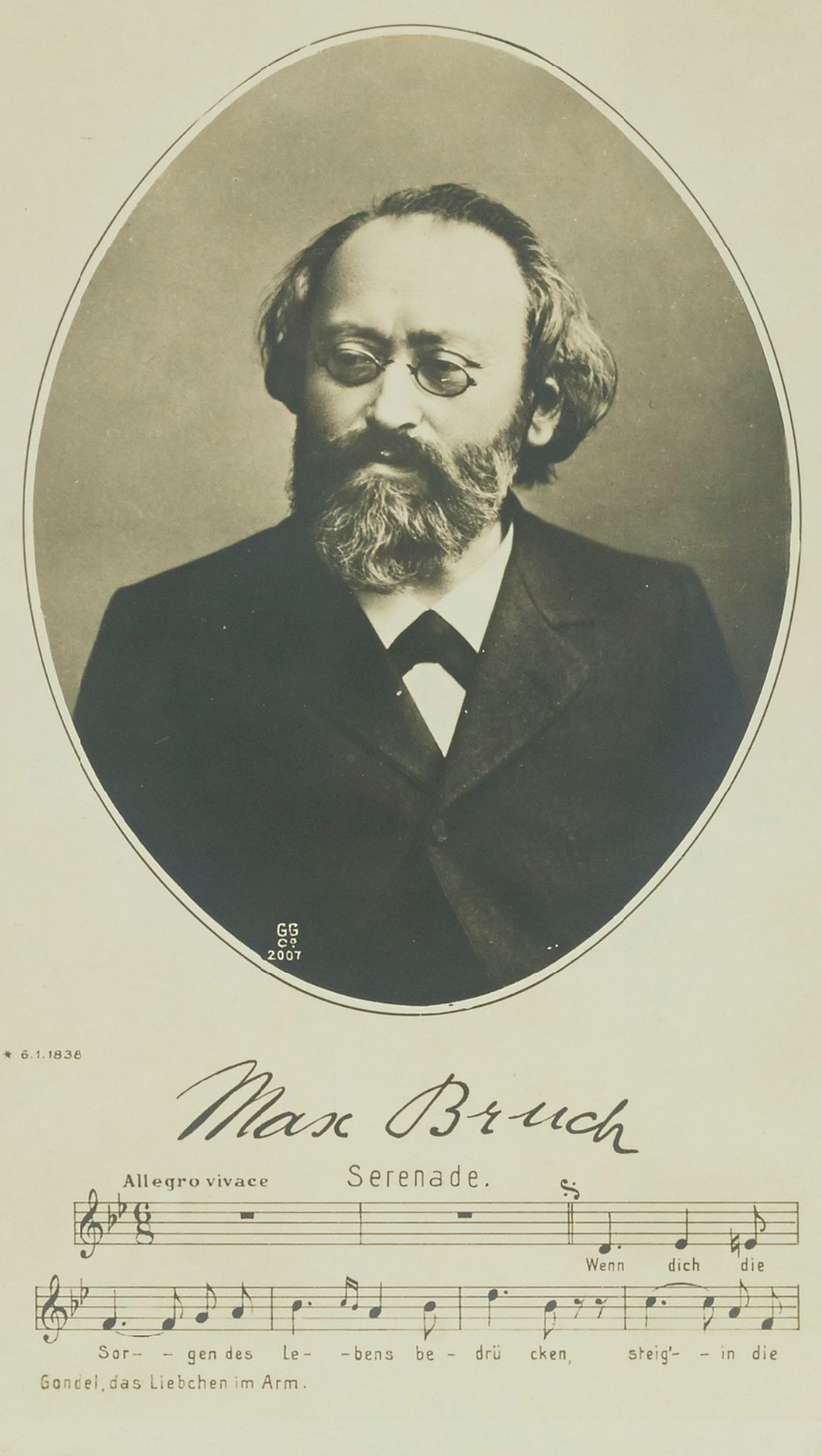  Max Bruch, recto carte postale 14 x 9cm. Droits: domaine public. Identifiant: ark:/12148/btv1b10026366n. Source: Bibliothèque nationale de France. Notice du catalogue: http://catalogue.bnf.fr/ark:/12148/cb42519363q. Lien photo: https://gallica.bnf.fr/ark:/12148/btv1b10026366n/f1.item.r, Cliquer sur la photo pour voir l'original et ses références