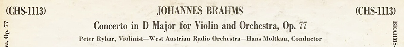 Extrait du verso de la pochette du disque Concert Hall CHS 1113