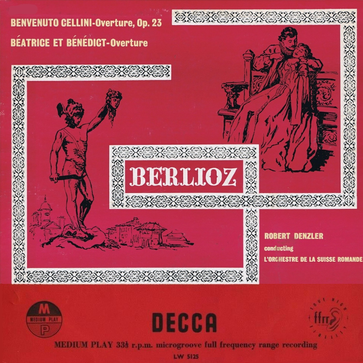 Recto de la pochette du disque Decca London LW 5125, Cliquer sur la photo pour une vue agrandie