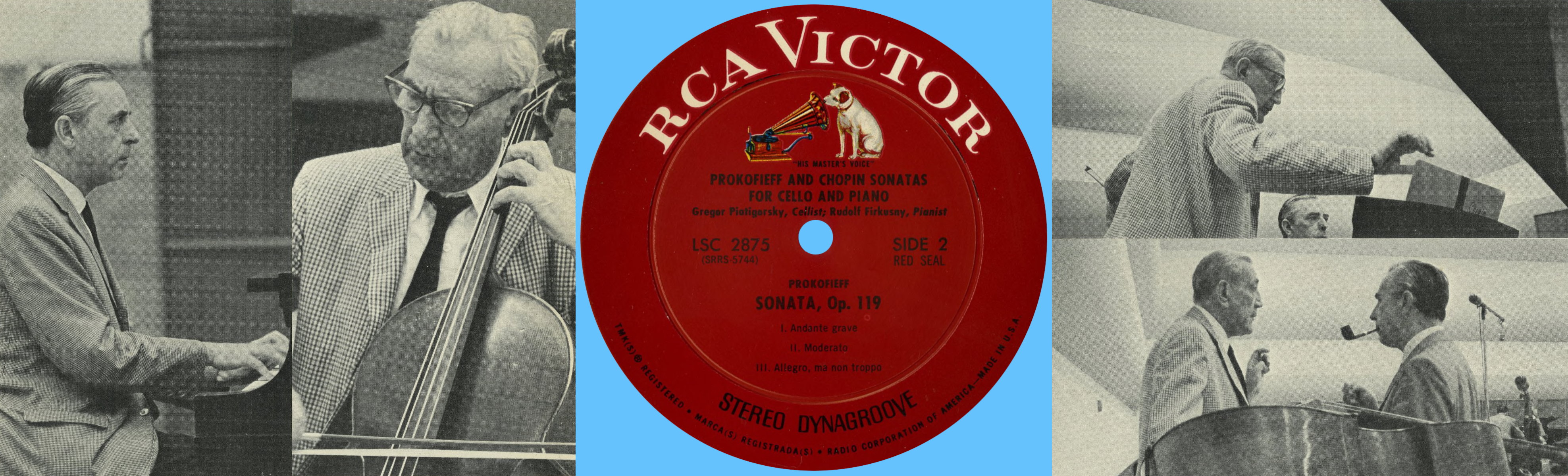 Montage des photos de Bill BRIDGES publiées au verso de la pochette du disque RCA LSC 2675 et de son étiquette verso