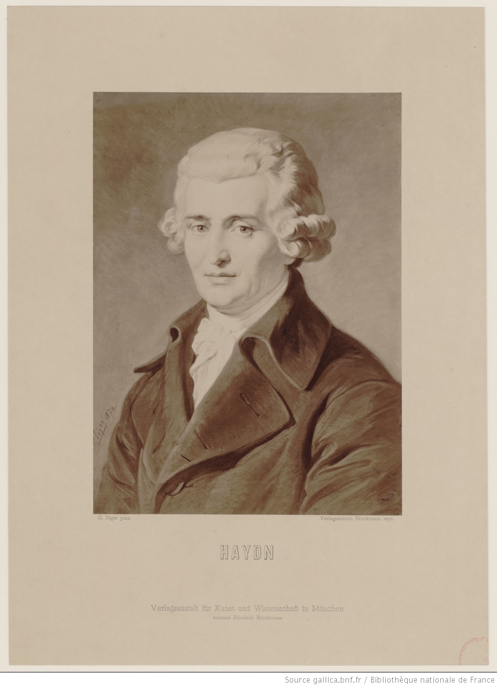 Joseph HAYDN, Bibliothèque nationale de France, cliquer pour voir l'original et ses références