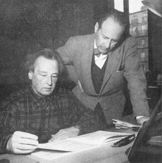 Arthur HONEGGER avec Marcel DELANNOY, une photo de Pages, cliquer pour voir un agrandissement