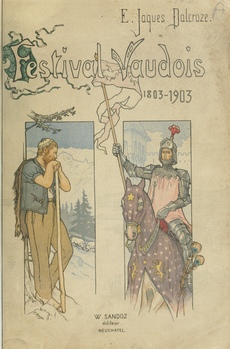 Emile JAQUES-DALCROZE, Le Festival Vaudois, page de couverture de l'édition Sandoz, Neuchâtel