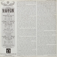 Verso de la pochette du disque Nonesuch H-1101