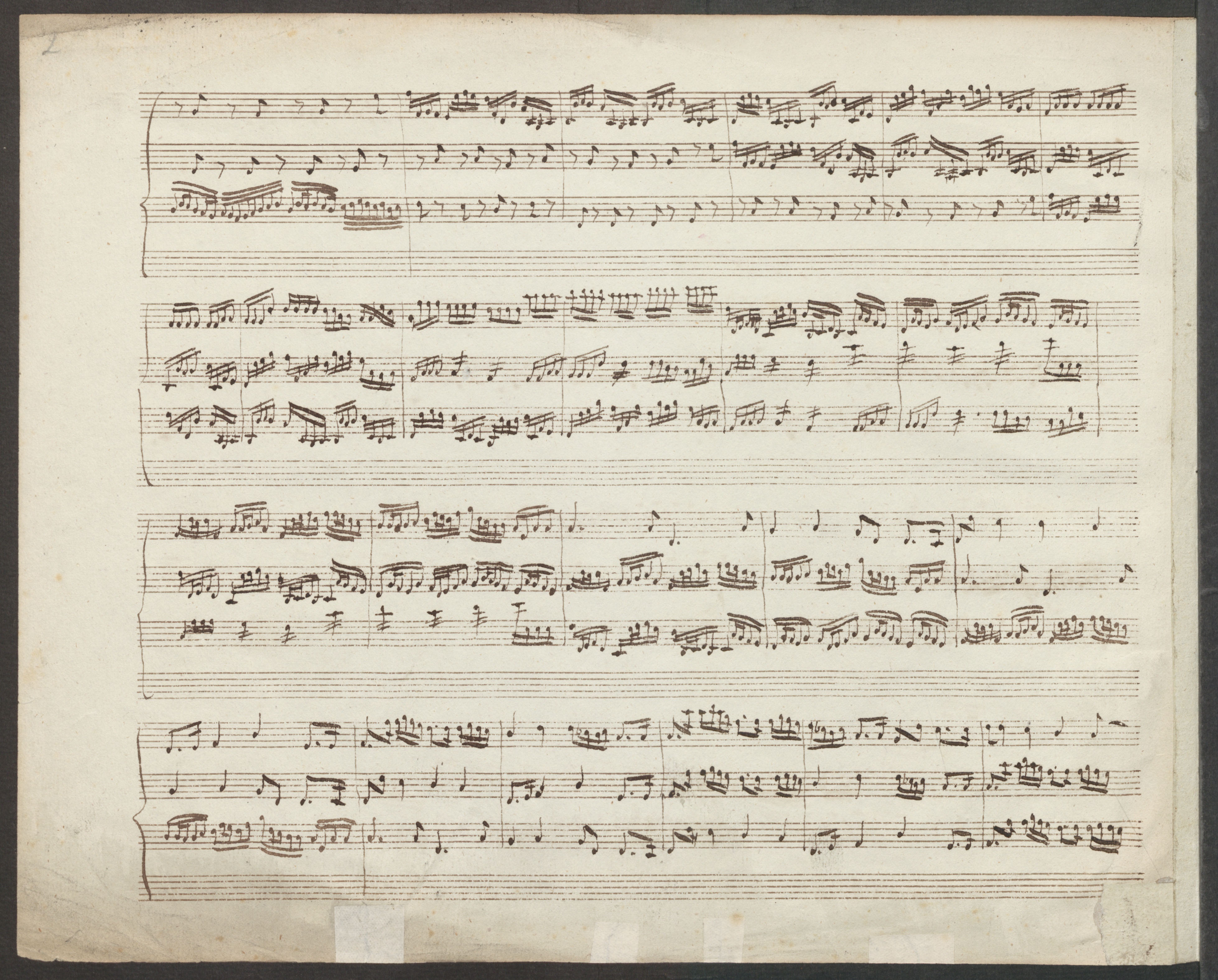 Partition manuscripte du Canon et Gigue de Pachelbel, Staatsbibliothek zu Berlin - Preußischer Kulturbesitz, Berlin, Cliquer sur la photo pour voir l'original et plus d'infos