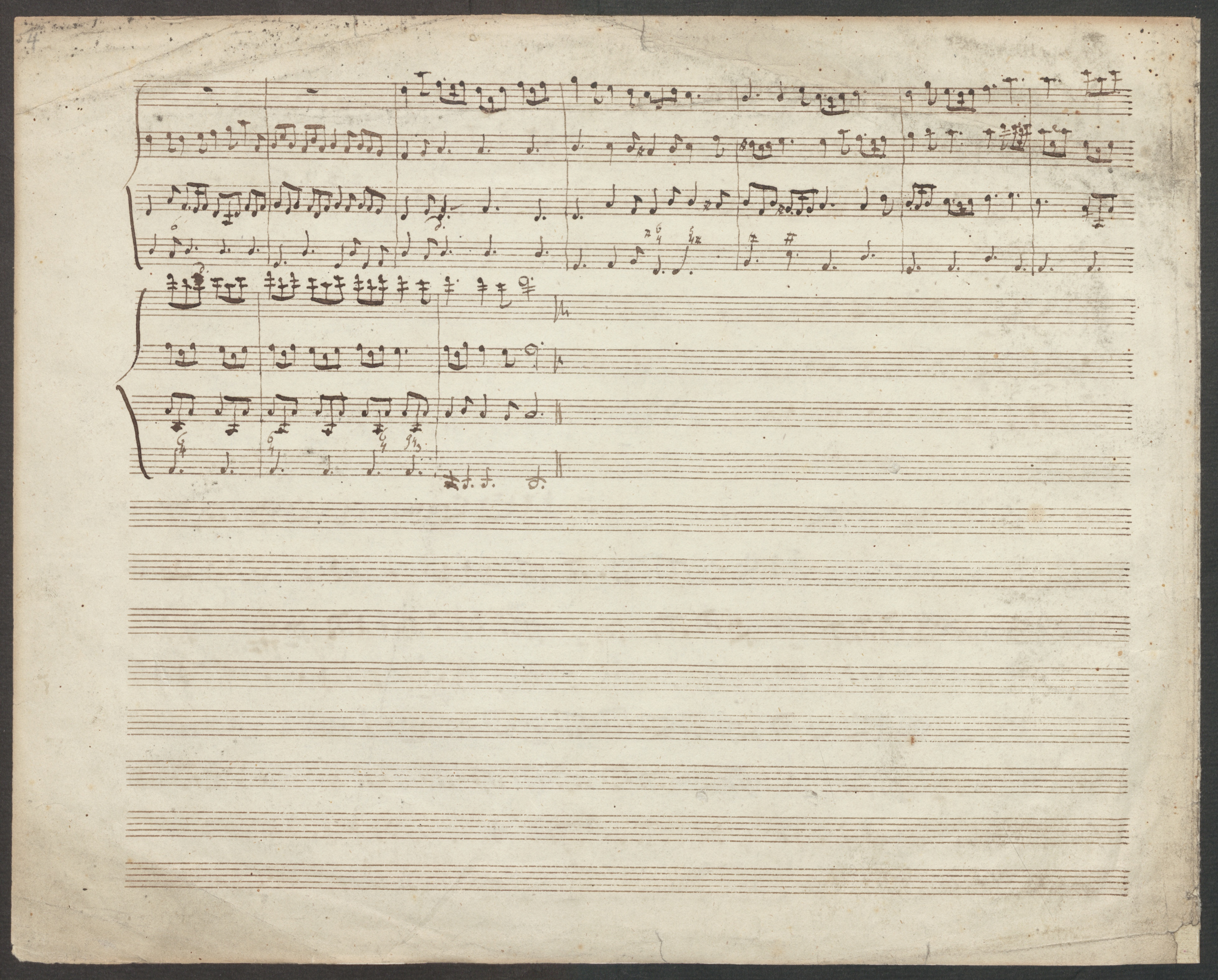 Partition manuscripte du Canon et Gigue de Pachelbel, Staatsbibliothek zu Berlin - Preußischer Kulturbesitz, Berlin, Cliquer sur la photo pour voir l'original et plus d'infos