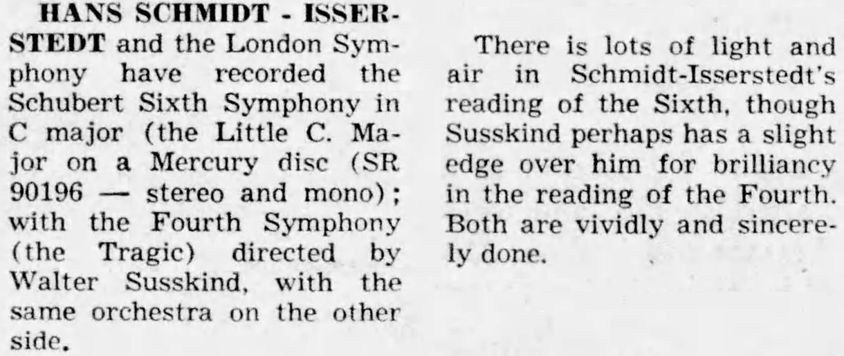 Annonce de la parution, par exemple dans le quotidien «The Miami Herald» du 17 avril 1960, page 153