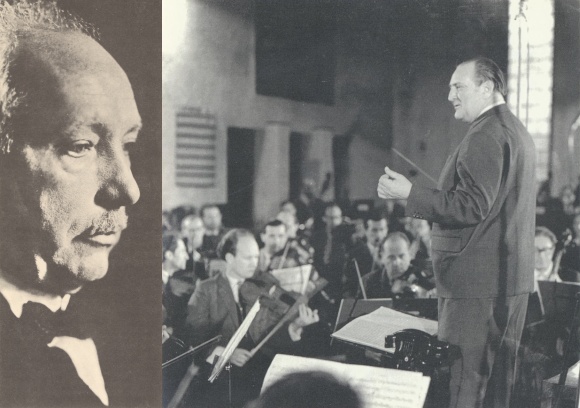 Richard STRAUSS, portrait publié entre autres sur le disque LHMV 19, date ??, Franz KONWITSCHNY, une photo de presse DEWAG Werbung Leipzig, date ??